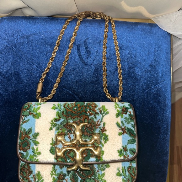 New Tory Burch Flocked Small Eleanor Convertible Shoulder Bag $798 - Picture 8 of 10